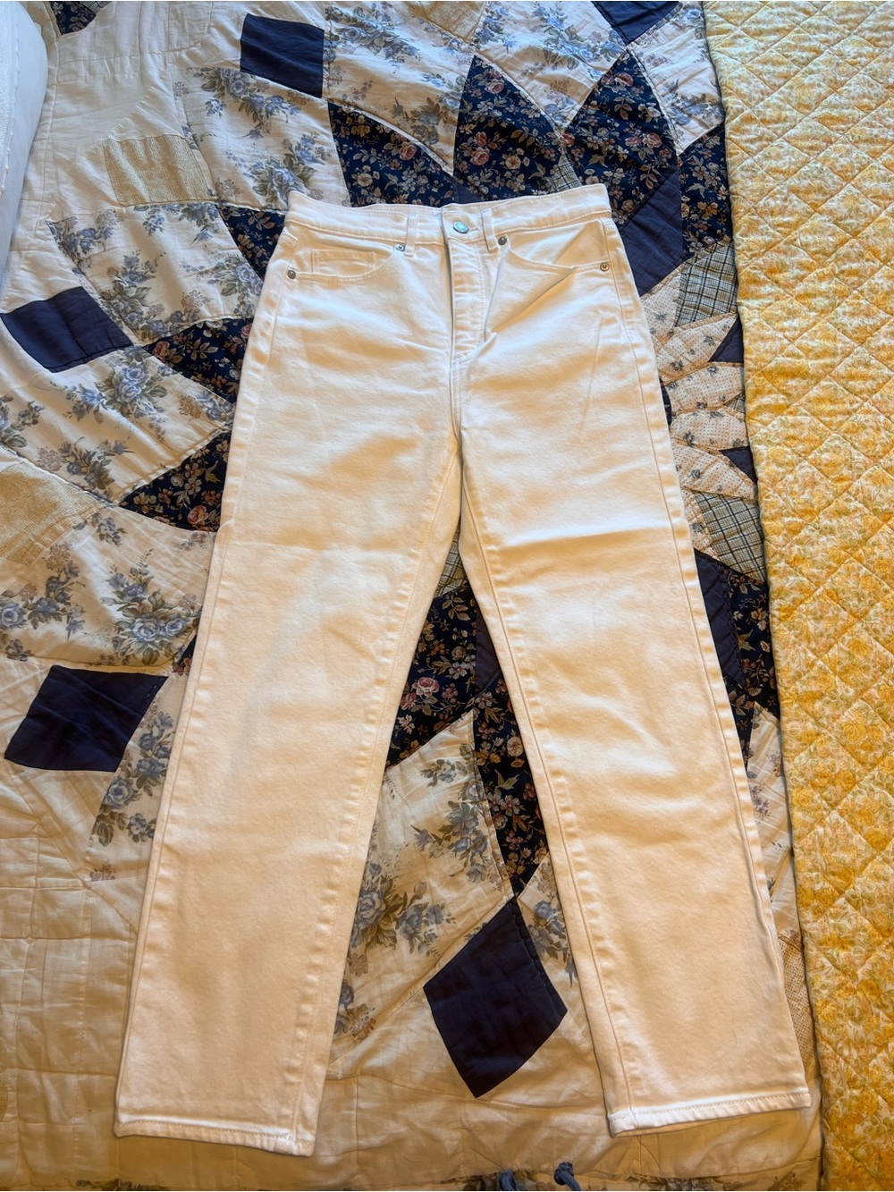 LOFT White Slim Jeans